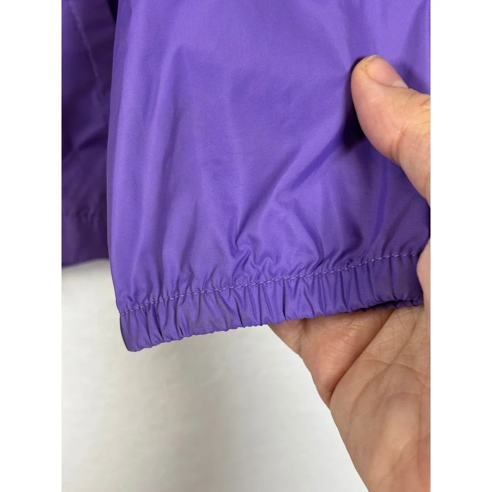 Columbia Kids Purple Switchback Lightweight Hooded Windbreaker Jacket XS 6/6X